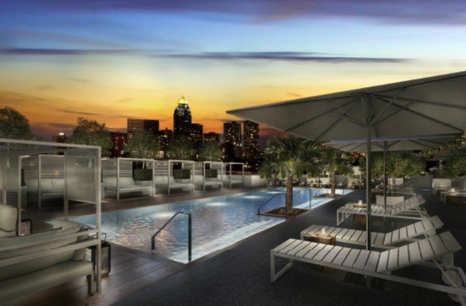 William Vale Hotel, williamsburg, williamsburg hotel, green space, elevated parks, rooftop garden hotel, brooklyn green space, hotel design, interior design, green design, Gunn Landscape Architecture, landscape architecture nyc, nyc hotels, brooklyn hotels,