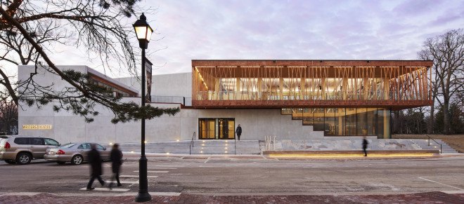 Studio Gang Architects, LEED Gold architecture, LEED Gold, Jeanne Gang, Writers Theater, theater, performing arts center, green roof, Chicago, Chicagoland