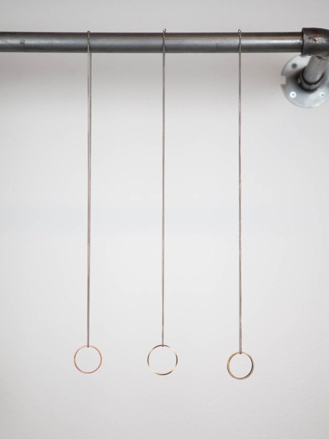 KOSMOS, KOSMOS jewelry, recycled jewelry, recycled necklaces, industrial waste, industrial jewelry, industrial necklaces, upcycling, recycling, re-use, copper jewelry, steel jewelry, reader submission, recycled materials