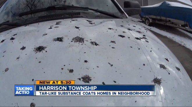 michigan, sky goo, mystery goo, black rain, strange news, weird news