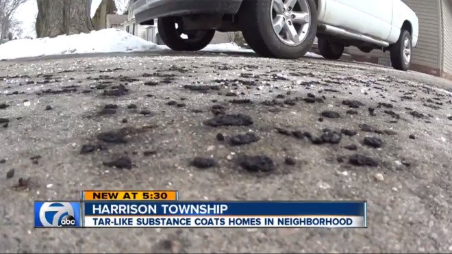 michigan, sky goo, mystery goo, black rain, strange news, weird news