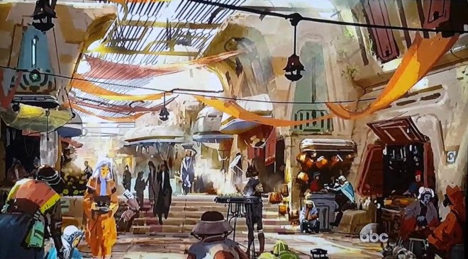 concept art, star wars, disney, theme parks, disneyland, walt disney world, sci fi, science fiction, aliens, outer space, space ships