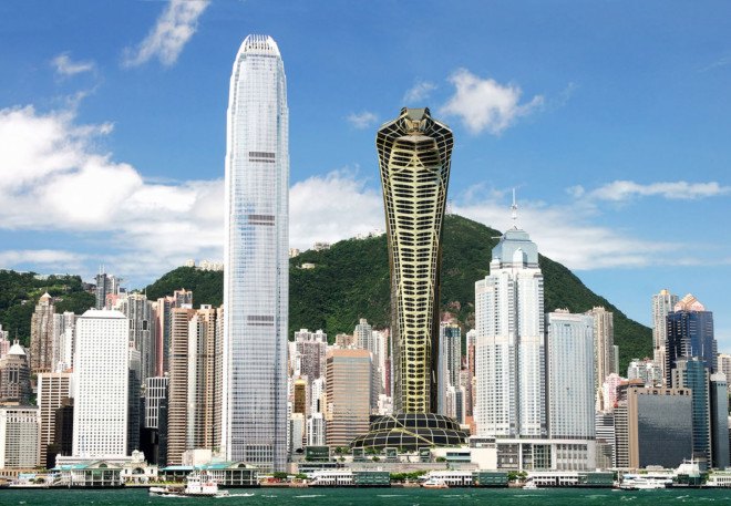 Vasily Klyukin, green tower, skyscraper, green architecture, mixed-use, glass facade, green restaurant, weird architecture