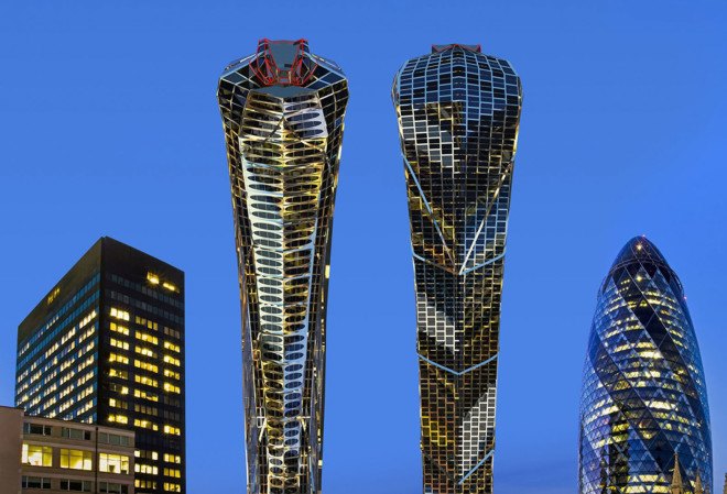 Vasily Klyukin, green tower, skyscraper, green architecture, mixed-use, glass facade, green restaurant, weird architecture
