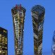 Vasily Klyukin, green tower, skyscraper, green architecture, mixed-use, glass facade, green restaurant, weird architecture