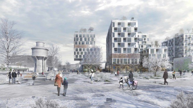 Link Hybrid Towers, Graz, Austria, urban design, urban gardens, solar powered cities, BLAU adaptable city, BLAU, Europan project, The Adaptable City
