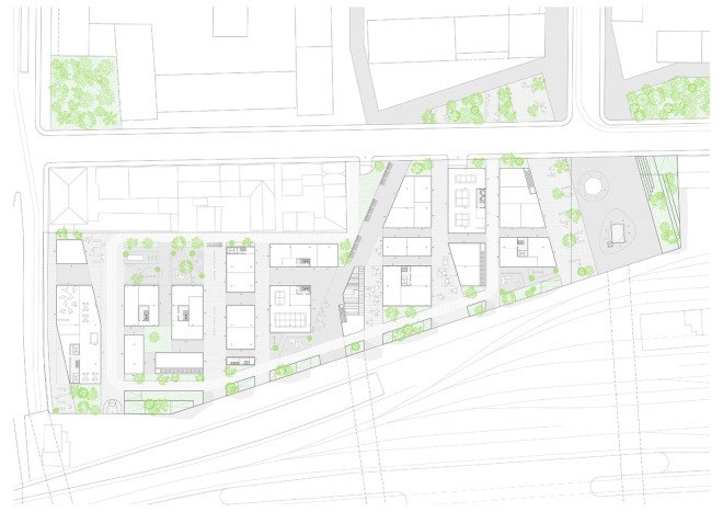 Link Hybrid Towers, Graz, Austria, urban design, urban gardens, solar powered cities, BLAU adaptable city, BLAU, Europan project, The Adaptable City