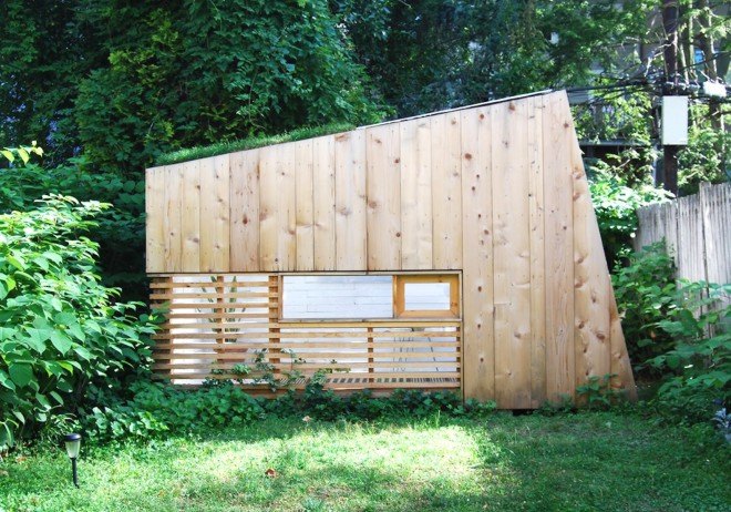 Backyard Garden Studio, Backyard Garden Studio by Nicholas Hunt, garden studio in Brooklyn, self-built studio,