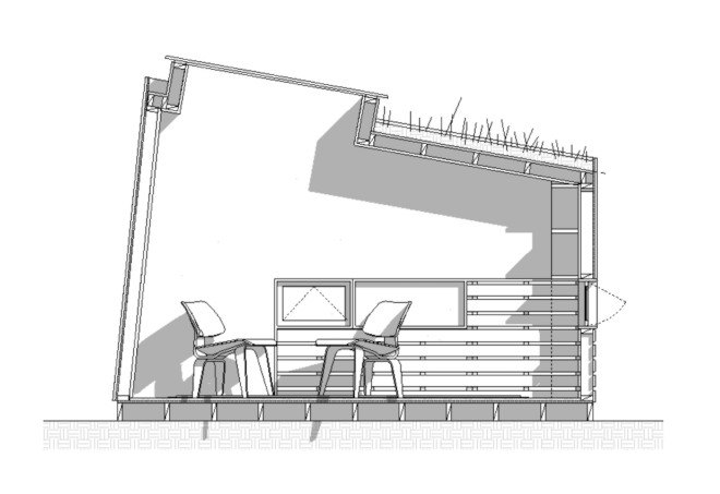 Backyard Garden Studio, Backyard Garden Studio by Nicholas Hunt, garden studio in Brooklyn, self-built studio,