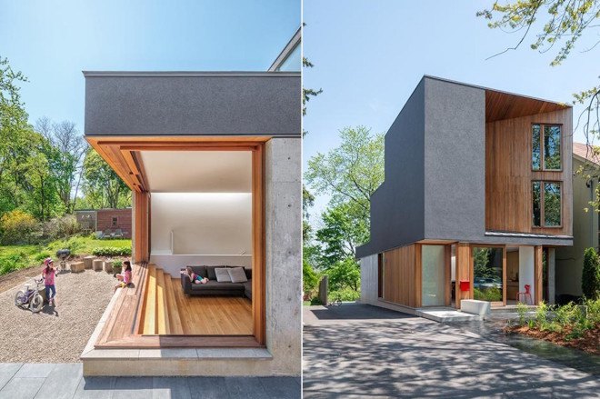 Bala Line Home by Williamson Chong Architects, Toronto modern infill, naturally cooled architecture, sculpture home Toronto
