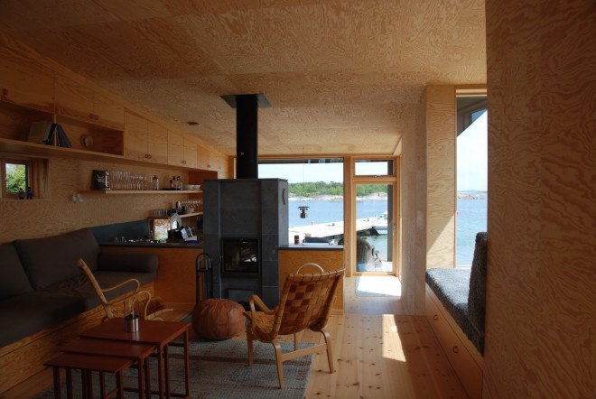 Stockholm archipelago architecture, Margen Wigow Arkitektkontor, Bodby i ytterskärgården by Margen Wigow Arkitektkontor, green-roofed seaside cabins, off-grid Swedish cabins