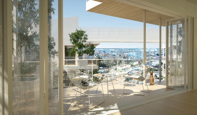 Sou Fujimoto Architects, Laisné Roussel, timber tower, green tower, wooden tower, France, cross-laminated timber, green architecture, vertical garden, elevated walkways