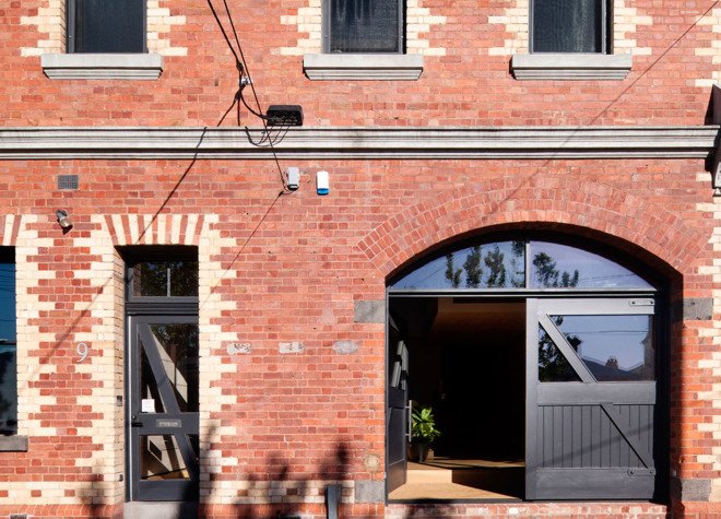 warehouse conversion, warehouse renovation, Melbourne, Andrew Simpson Architects, green renovation, natural light, skylights, red brick warehouse, green architecture, exposed ceiling, flexible layout