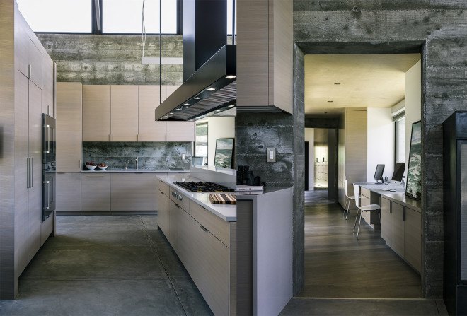 Butterfly House by Feldman Architecture, Santa Lucia Preserve house, eco-friendly butterly house, Butterfly roof architecture, artful rainwater design,