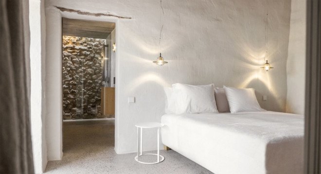 Angela Molina, Can Basso, Can Basso Ibiza, Ibiza finca, Ibiza farmhouse, renovated farmhouse, renovated farmhouse Ibiza, green renovations, rainwater collection, daylighting, natural ventilation, remodeled home, green remodel in Ibiza, Francis Dimmers,
