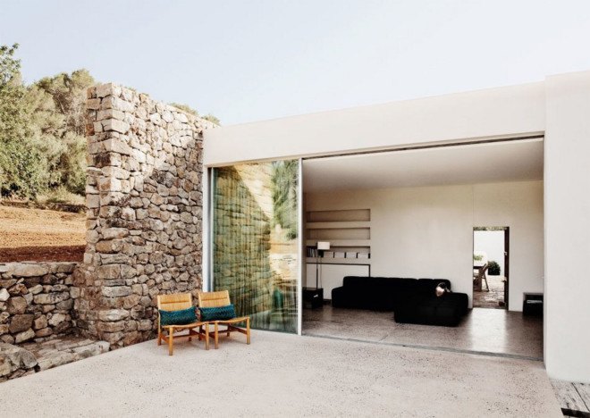 Angela Molina, Can Basso, Can Basso Ibiza, Ibiza finca, Ibiza farmhouse, renovated farmhouse, renovated farmhouse Ibiza, green renovations, rainwater collection, daylighting, natural ventilation, remodeled home, green remodel in Ibiza, Francis Dimmers,