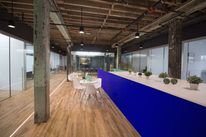 Coworkrs Brooklyn, Coworkrs Gowanus, Gowanus co-working space, Brooklyn co-working space, converted warehouse in Brooklyn, adaptive reuse projects in Brooklyn, Coworkrs by Leeser Architecture