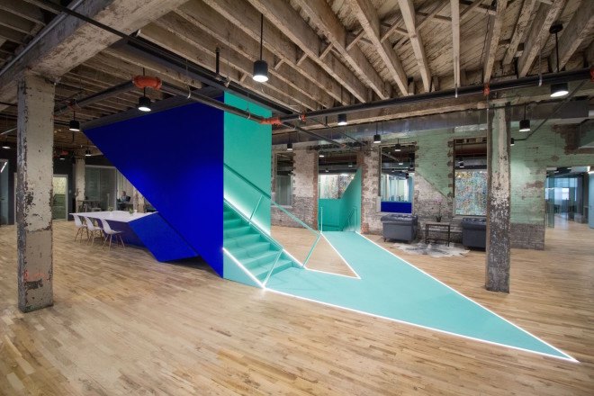 Coworkrs Brooklyn, Coworkrs Gowanus, Gowanus co-working space, Brooklyn co-working space, converted warehouse in Brooklyn, adaptive reuse projects in Brooklyn, Coworkrs by Leeser Architecture