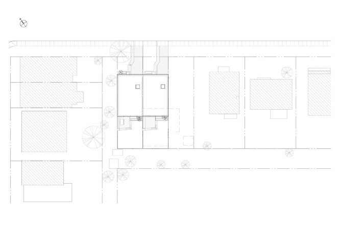 Des Écailles, Montreal, L. McComber, cedar siding, brick, home office, cedar, green architecture