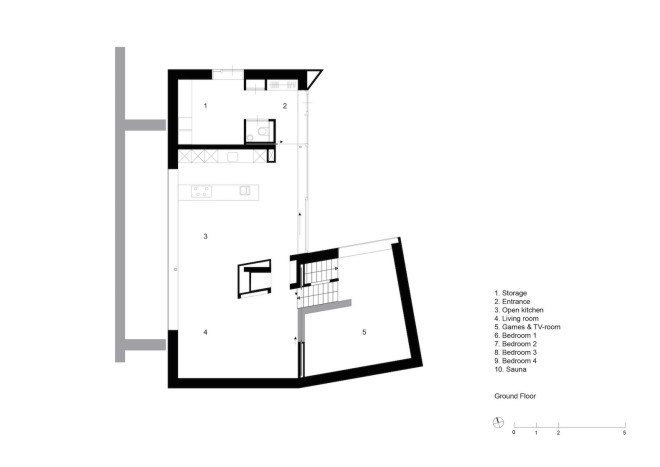 Schiermonnikoog architecture, Schiermonnikoog holiday home, Dutch holiday home, Dockboot by De Zwarte Hond, eco-friendly holiday home, green roofed holiday home