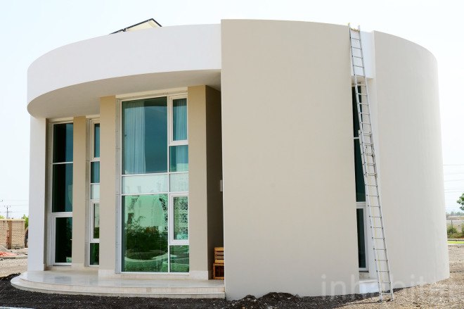 ECOHAUS, Oman, GUtech, cylindrical home, compressed earth brick home, earth brick home in Oman, round home in Oman, House in a House, Oman ECOHAUS by GUtech, green design Oman, green homes in Oman, naturally cool home Oman, sustainable design Oman, vernacular earth home Oman