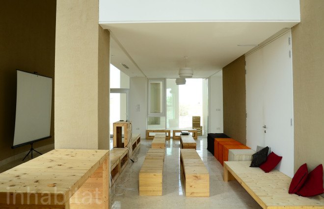 ECOHAUS, Oman, GUtech, cylindrical home, compressed earth brick home, earth brick home in Oman, round home in Oman, House in a House, Oman ECOHAUS by GUtech, green design Oman, green homes in Oman, naturally cool home Oman, sustainable design Oman, vernacular earth home Oman