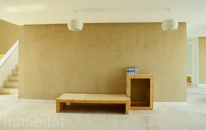 ECOHAUS, Oman, GUtech, cylindrical home, compressed earth brick home, earth brick home in Oman, round home in Oman, House in a House, Oman ECOHAUS by GUtech, green design Oman, green homes in Oman, naturally cool home Oman, sustainable design Oman, vernacular earth home Oman