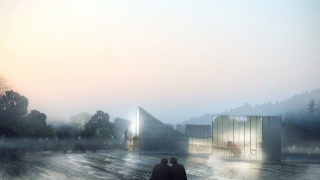 Gaoyao project by Schmidt Hammer Lassen Architects, Feng Shui-inspired architecture, new Gaoyao development, Chinese clubhouse architecture, Chinese gallery architecture