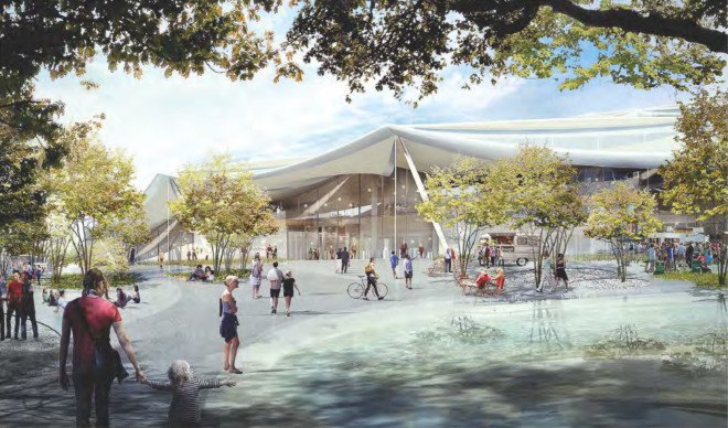 google, big, bjarke ingels group, heatherwick studio, thomas heatherwick, mountain view california, google hq, google headquarters, googleplex, bicycles, google bike-friendly, google bike parking, google campus