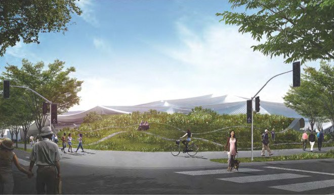 google, big, bjarke ingels group, heatherwick studio, thomas heatherwick, mountain view california, google hq, google headquarters, googleplex, bicycles, google bike-friendly, google bike parking, google campus