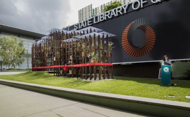Green Ladder by Vo Trong Nghia Architects, bamboo architecture by Vo Trong Nghia Architects, Sherman Contemporary Art Foundation, Fugitive Structures by Sherman Contemporary Art Foundation