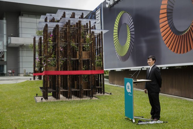 Green Ladder by Vo Trong Nghia Architects, bamboo architecture by Vo Trong Nghia Architects, Sherman Contemporary Art Foundation, Fugitive Structures by Sherman Contemporary Art Foundation