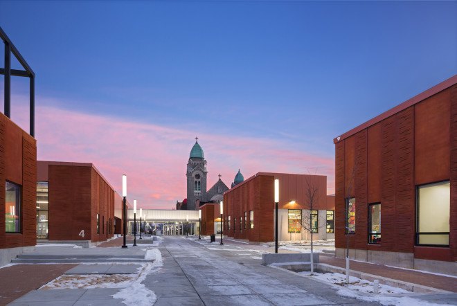 Henderson-Hopkins School by Rogers Partners, Henderson-Hopkins School design, Rogers Partners in Baltimore, Henderson-Hopkins in East Baltimore, Henderson-Hopkins urban revitalization, sustainable school in baltimore, Baltimore City Green Building Standards 3-Star certification project, Baltimore City Green Building Standards projects