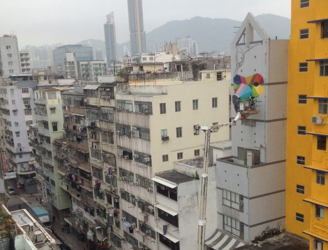 HKWalls Street Art Festival, Hong Kong, Okuda San Miguel, street art, temporary art, green design, urban design, murals