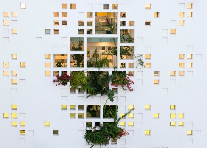 jean nouvel, cyprus, nicosia, Eleftheria Square, greenery, plants, balcony, atrium, landscape design