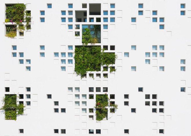 jean nouvel, cyprus, nicosia, Eleftheria Square, greenery, plants, balcony, atrium, landscape design