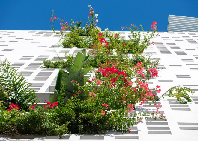 jean nouvel, cyprus, nicosia, Eleftheria Square, greenery, plants, balcony, atrium, landscape design