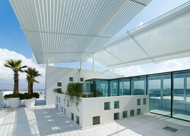 jean nouvel, cyprus, nicosia, Eleftheria Square, greenery, plants, balcony, atrium, landscape design