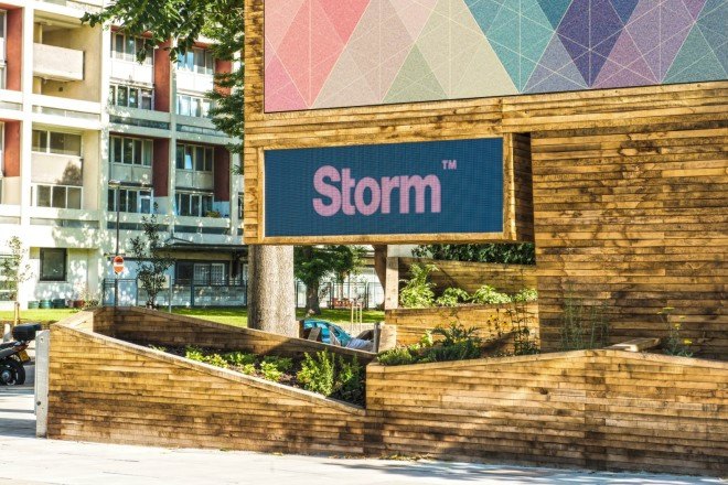 Wildstone designers, Lambeth Palace Road, pocket gardens, urban design, hybrid advertising space and community garden, Anti-social behaviour london, london community gardens, urban gardens, landscape design, wooden crates, sustainably sourced oak timber