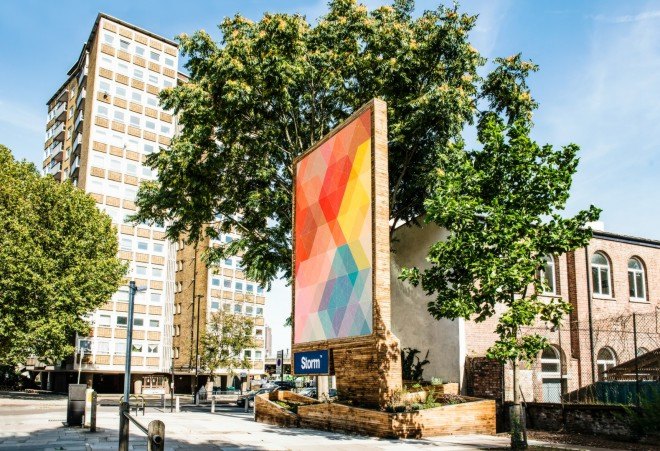 Wildstone designers, Lambeth Palace Road, pocket gardens, urban design, hybrid advertising space and community garden, Anti-social behaviour london, london community gardens, urban gardens, landscape design, wooden crates, sustainably sourced oak timber