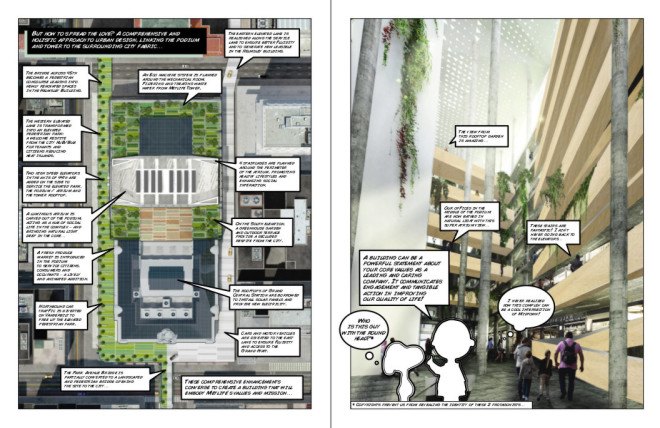 lemay, metals in construction, metlife building, graphic novel, comic book, architectural design proposal, design proposal, architectural design contest, manhattan, peanuts cartoon