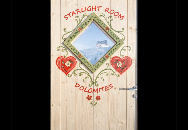 Starlight Room, Cortina, Rifugio Col Gallina, Raniero Campigotto, Starlight Room by Raniero Campigotto, alpine hotel room