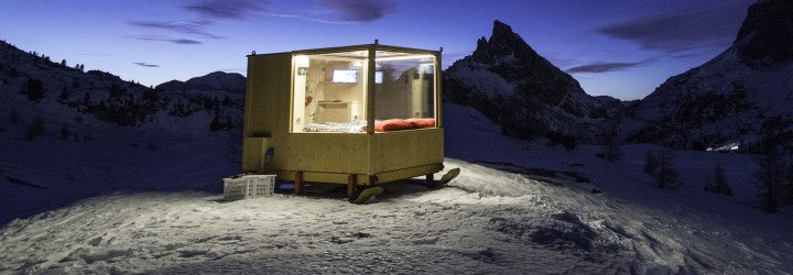 Starlight Room, Cortina, Rifugio Col Gallina, Raniero Campigotto, Starlight Room by Raniero Campigotto, alpine hotel room
