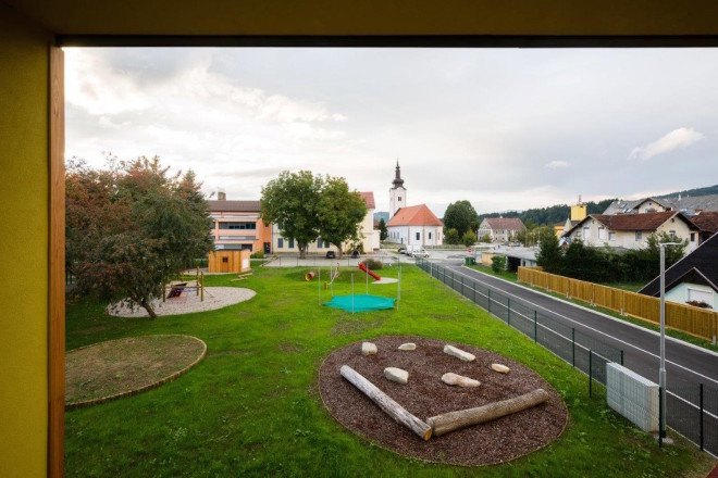 Šmartno Timeshare Kindergarten by Arhitektura Jure Kotnik, Šmartno Timeshare Kindergarten, low energy kindergarten, eco friendly kindergarten, Slovenia eco friendly kindergarten