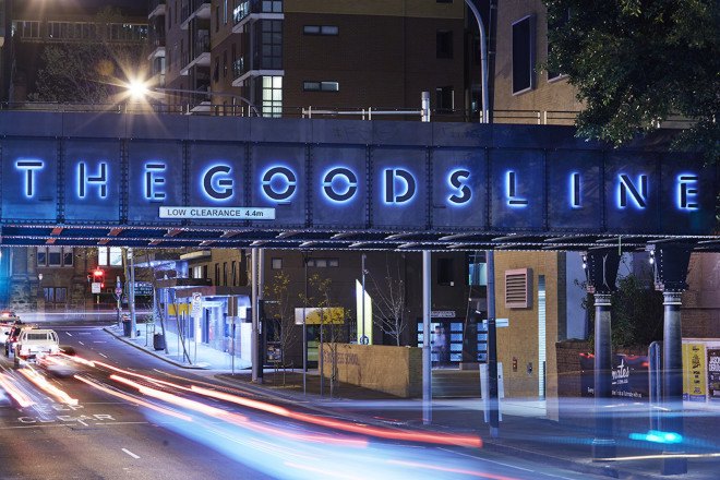 The Goods Line, The Goods Line landscape architecture, The Goods Line by ASPECT Studios, Sydney elevated park, Sydney High Line, High Line is Australia, Sydney urban design