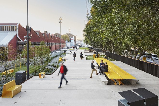 The Goods Line, The Goods Line landscape architecture, The Goods Line by ASPECT Studios, Sydney elevated park, Sydney High Line, High Line is Australia, Sydney urban design
