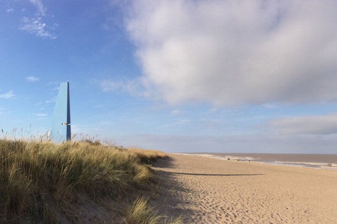Wind Tower, lookout tower, MSA-Gruff, observation tower, sand dunes, Lincolnshire, Structures on the Edge project, ArtsNK, tourist attraction, green architecture, green tower