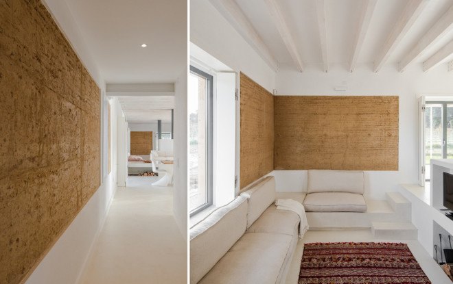 Blaanc, Vineyard House, Montijo, rammed earth, rammed earth walls, vineyard architecture, vineyard, earth walls, solar shading