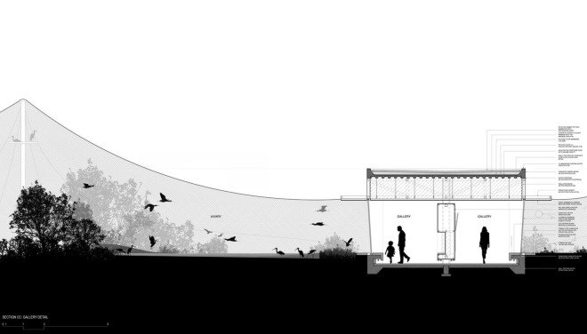 Wasit Natural Reserve, Wasit Natural Reserve Visitor Center, United Arab Emirates, natural reserve, bird habitat, bird watching, landscape architecture, visitor center, X Architects, rehabilitation