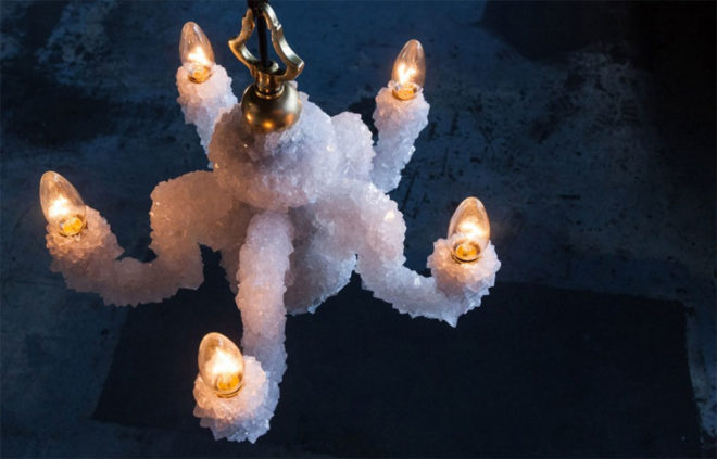 crystal lamp, natural crystal lamp, overgrown crystal lamp, 2016 Milan Design, Milan, Milan Furniture, green lighting, lamps, lighting, Lambrate, Tortona, Brera, Mark Sturkenboom, overgrown